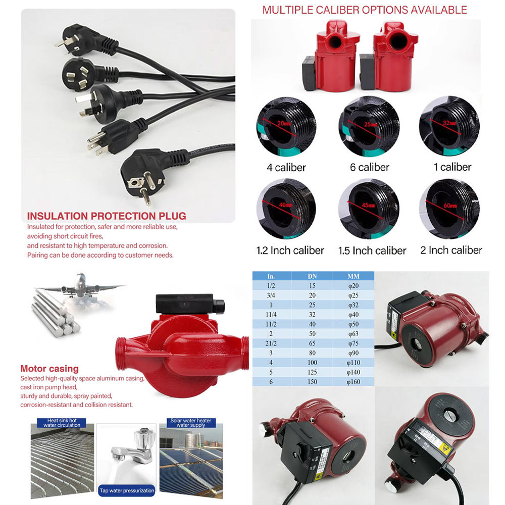 Home High Pressure Bathroom Automatic Circulation RS15-9 Booster Electric Bathroom Water Pump - Image 3