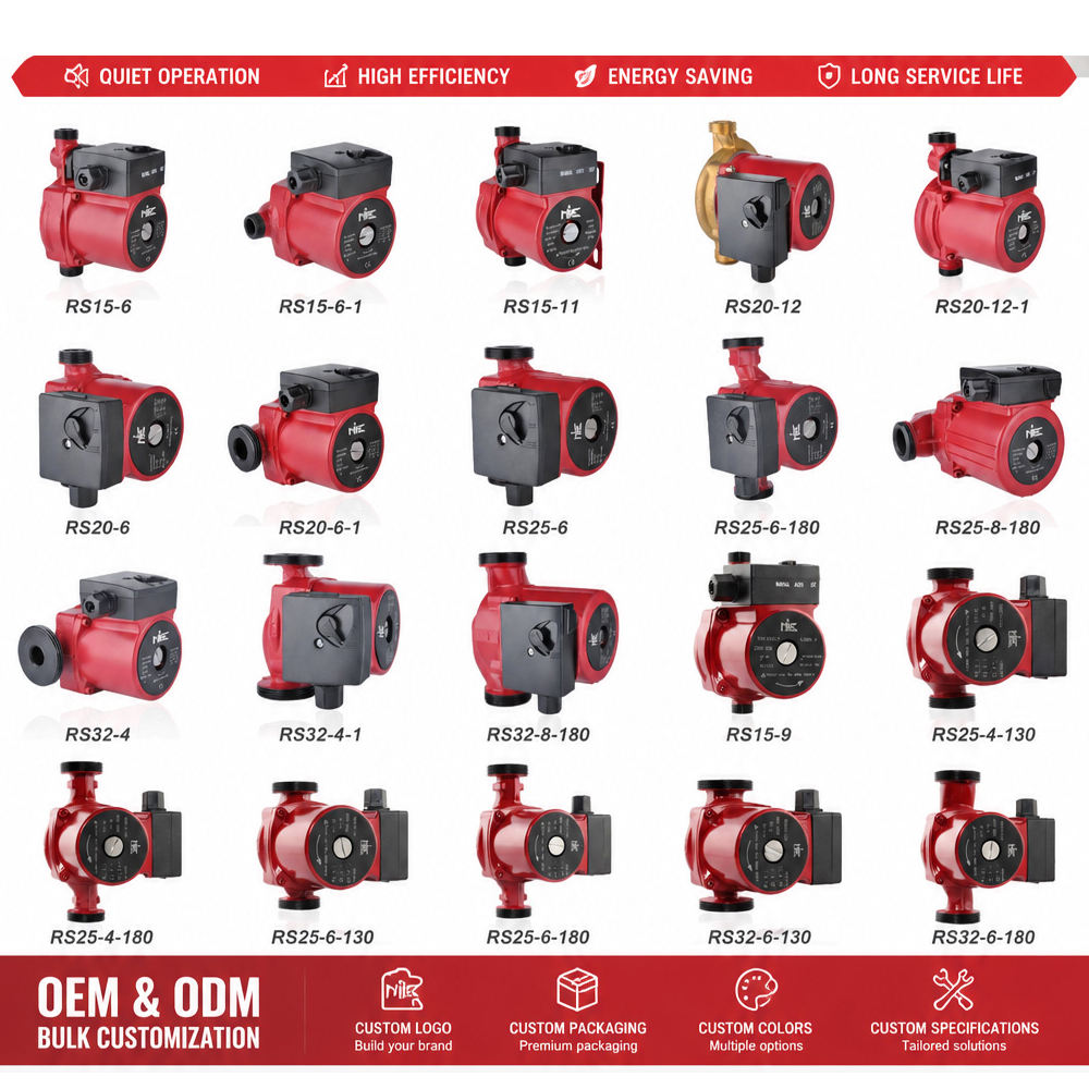 Home High Pressure Bathroom Automatic Circulation RS15-9 Booster Electric Bathroom Water Pump - Image 5
